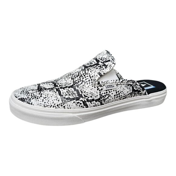 Vans Mule Sf Snake Marshmallow Slip-On Ultracush Black And White Sneaker Shoe - Picture 3 of 11